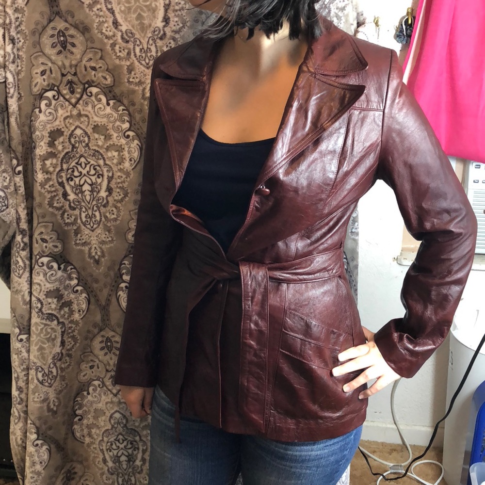Tolédo Brown Leather Jacket